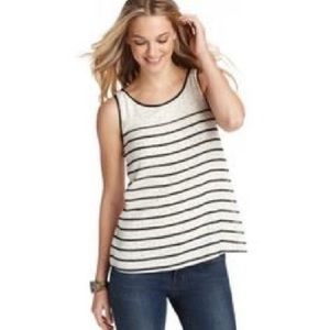 Ann Taylor Loft Confetti Stripe Tank Top